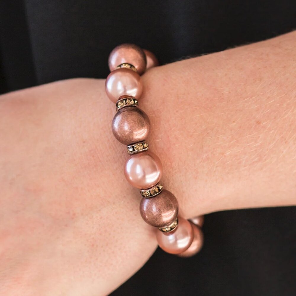 Paparazzi Jewelry Accessories - So Not Sorry - Copper Bracelet - Vintage
